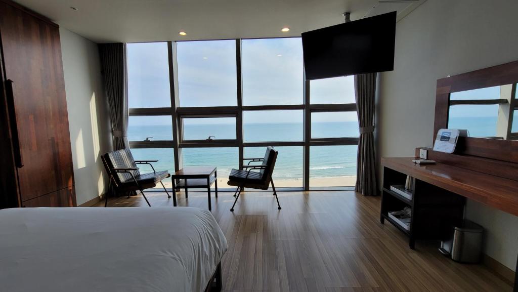 MS Hotel Haeundae - Deluxe Doppelzimmer Mit Meerblick
