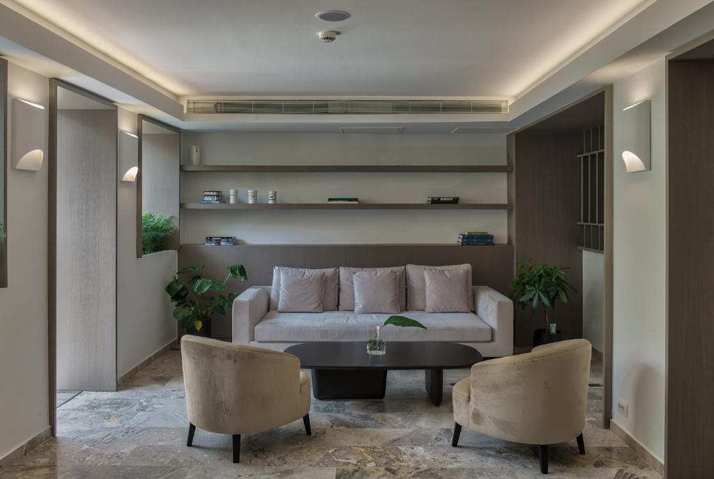 Posezení v ubytování Bitzaro Boutique Hotel