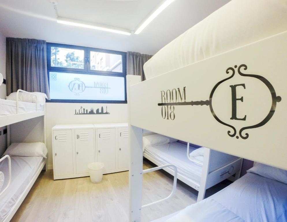 Posteľ alebo postele v izbe v ubytovaní Room018BCN