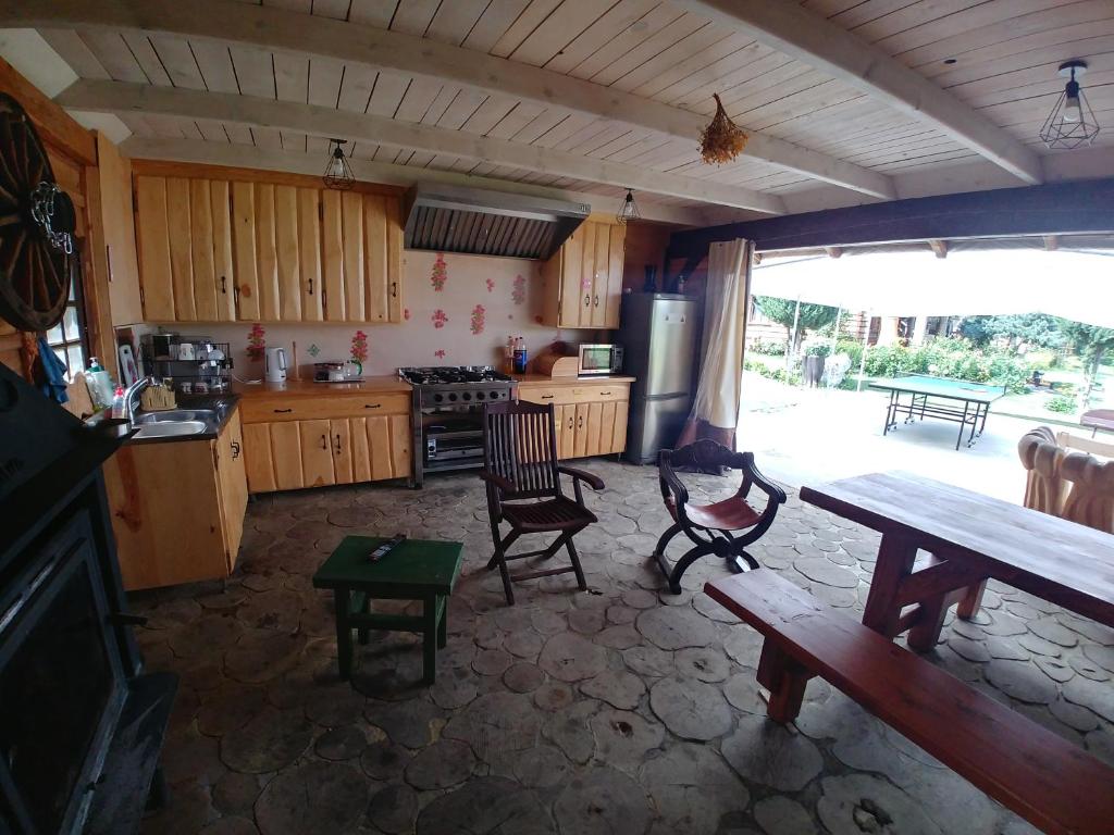 Kuchyň nebo kuchyňský kout v ubytování Stary Spichlerz nad Wartą