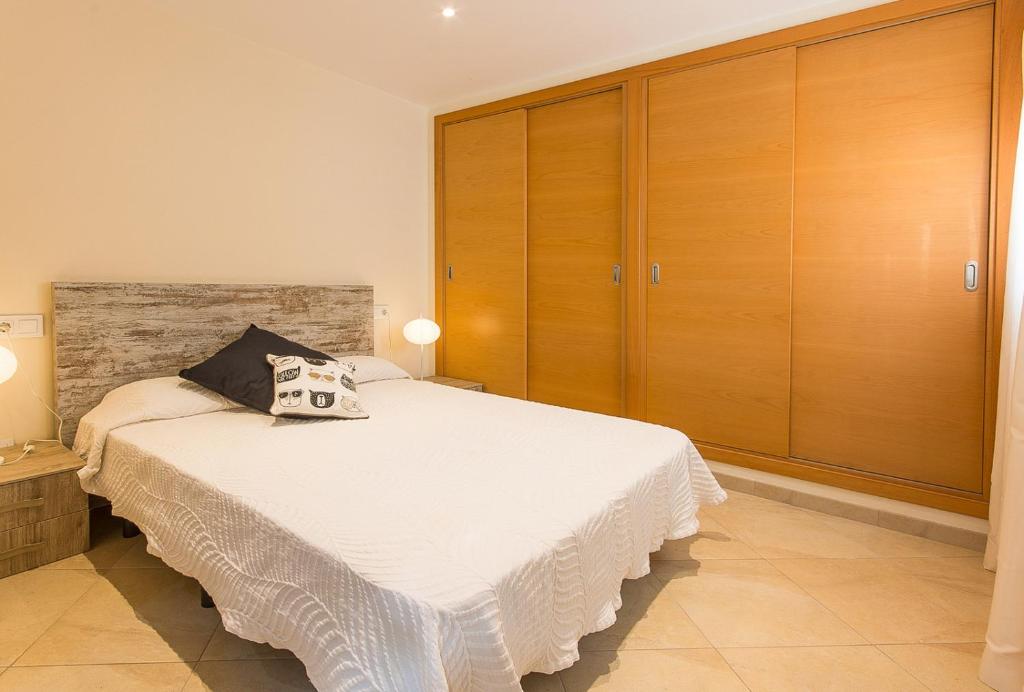 Postel nebo postele na pokoji v ubytování Casa de los Pinos
