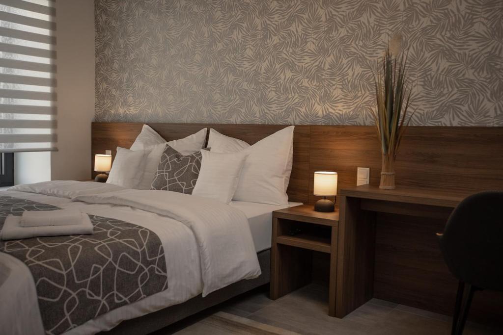 Postel nebo postele na pokoji v ubytování Hochnegger Apartments