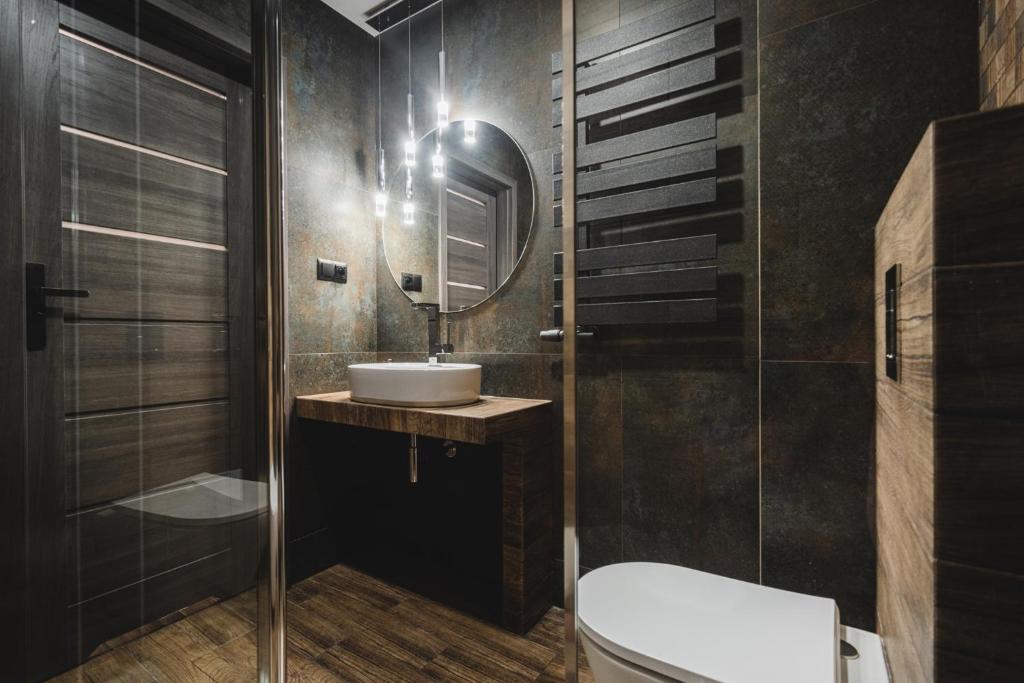 Kúpeľňa v ubytovaní Apartamenty Świętego Jakuba
