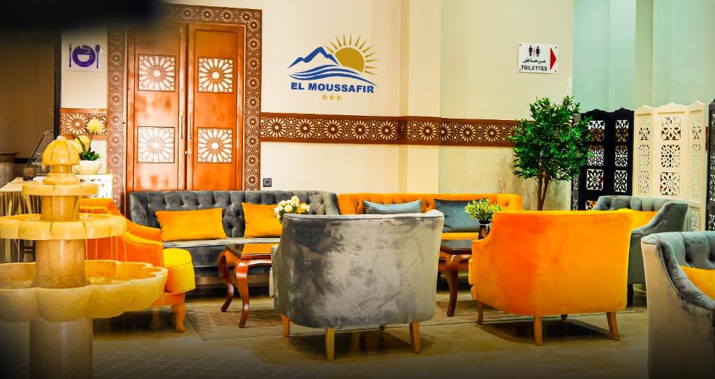 Posezení v ubytování EL MOUSSAFIR HOTEL