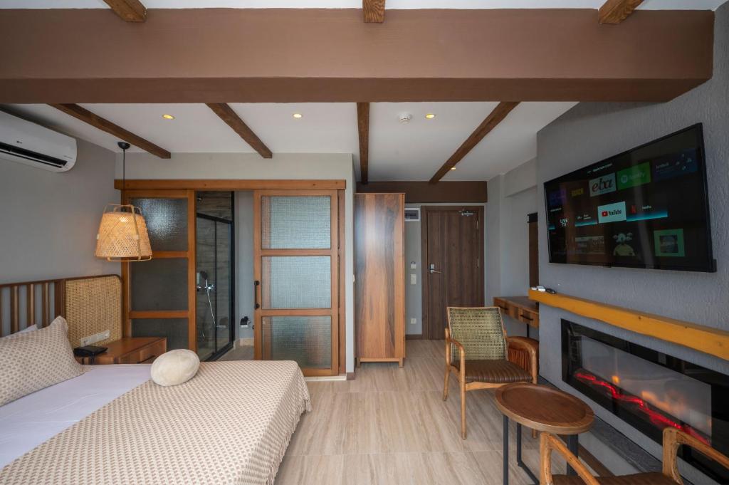 Postel nebo postele na pokoji v ubytování Villa Siesta Hotel Istanbul Airport