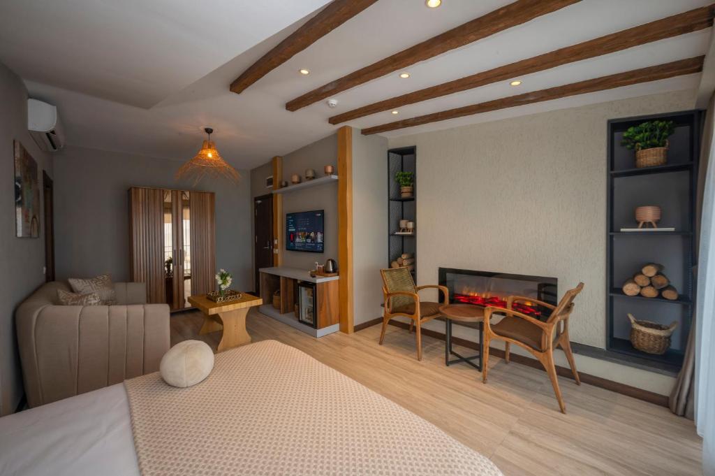 Posezení v ubytování Villa Siesta Hotel Istanbul Airport