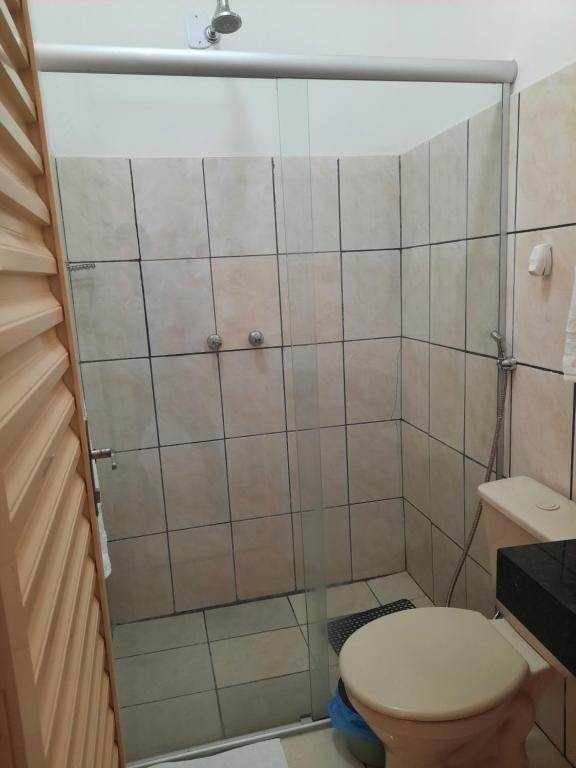 Koupelna v ubytování Cachoeiras Pé da Serra