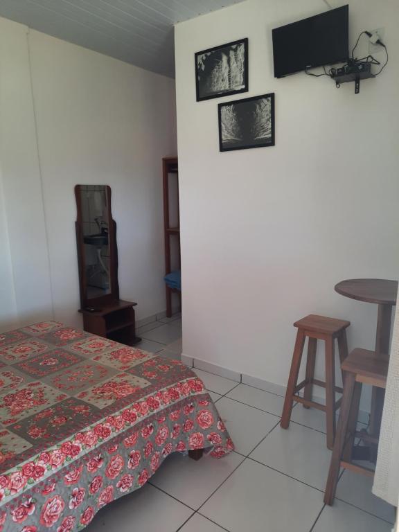 Postel nebo postele na pokoji v ubytování Cachoeiras Pé da Serra