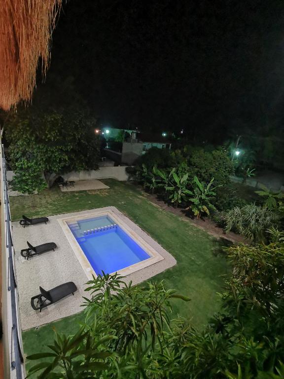 Bazén v ubytování Hotel Makech nebo v jeho okolí