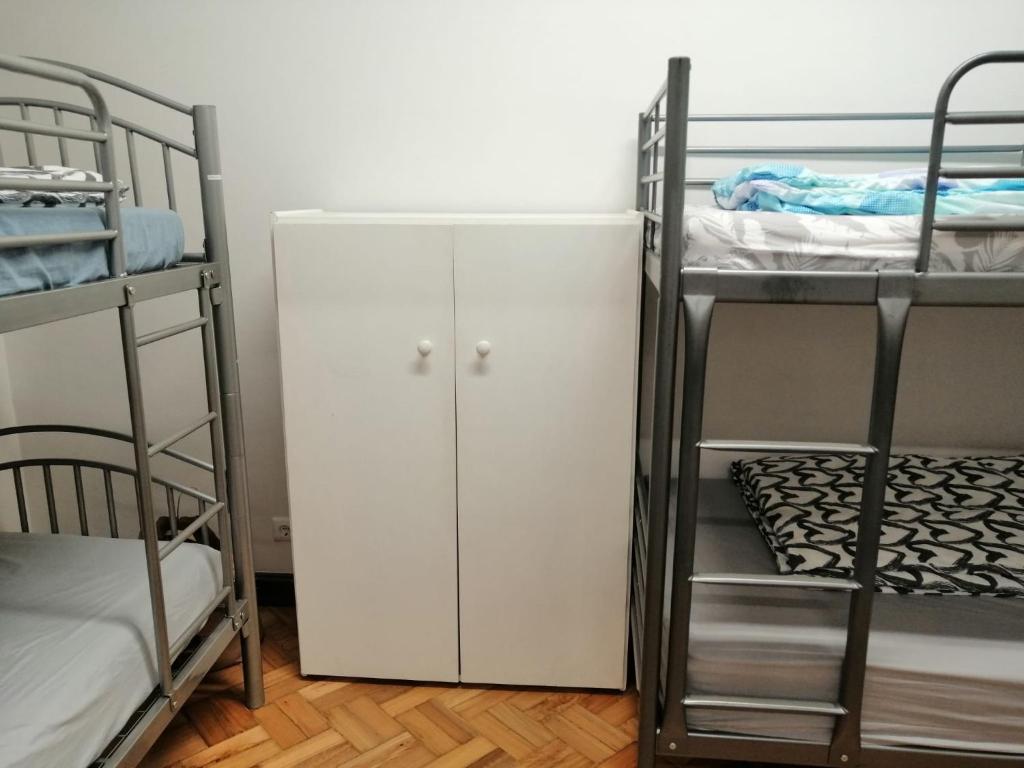 Postel nebo postele na pokoji v ubytování Sasimi Nice Hostel