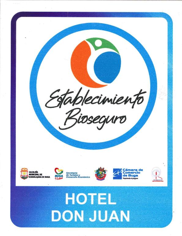 Un certificado, premio, cartel u otro documento en Hotel Don Juan