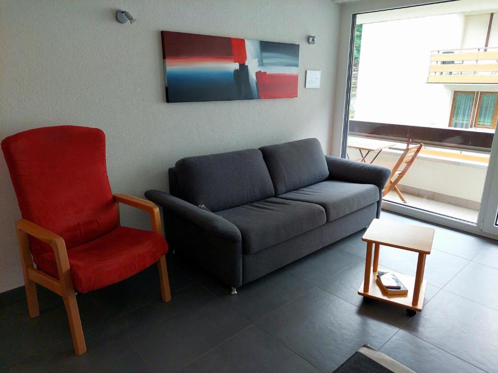Posezení v ubytování Haus Fortuna
