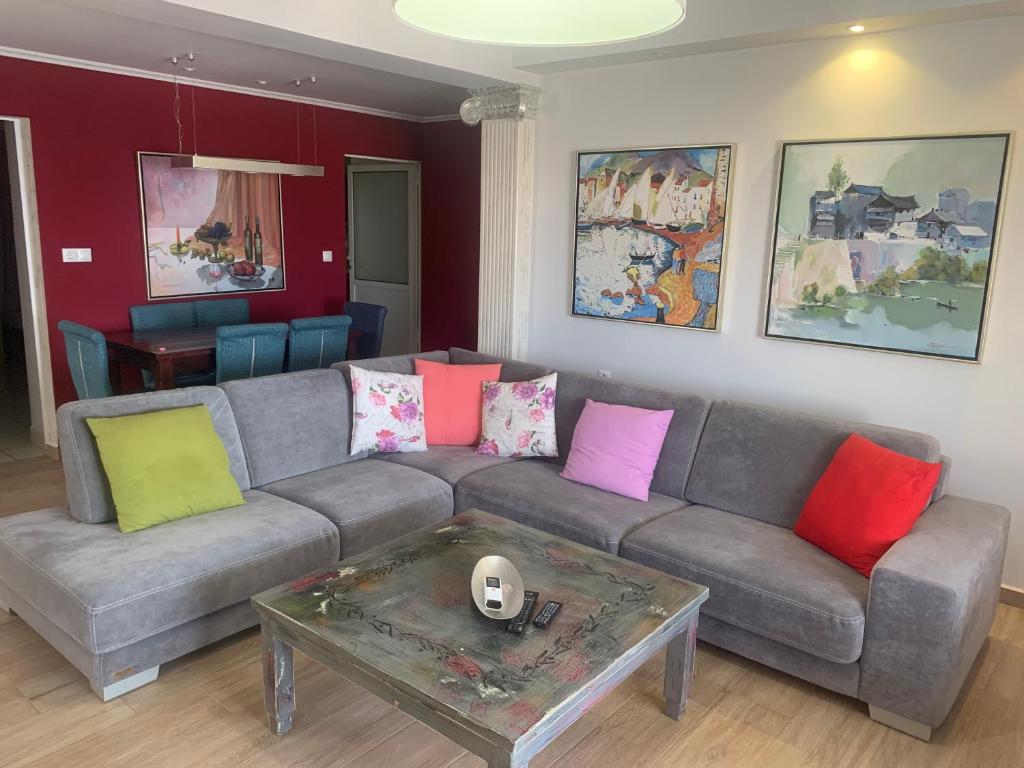 Oleskelutila majoituspaikassa VIEW apartment