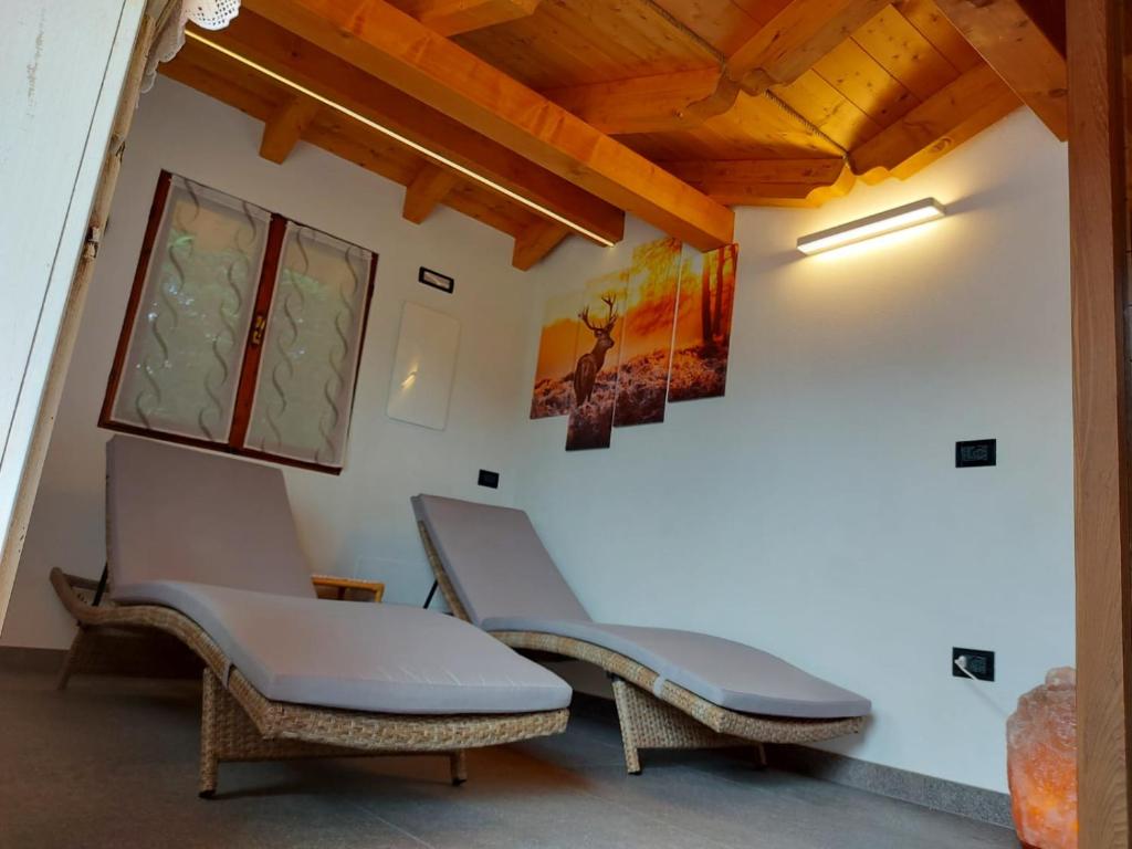 Posezení v ubytování B&B Stella Alpina