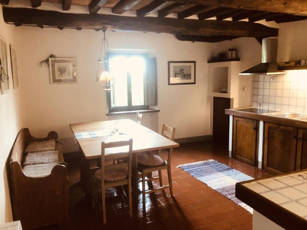 A kitchen or kitchenette at MEA CASA Toscana