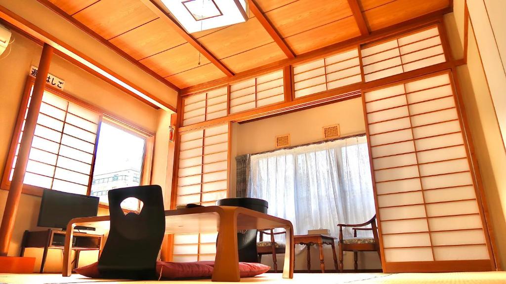 Posezení v ubytování Shibu Onsen KADOYA