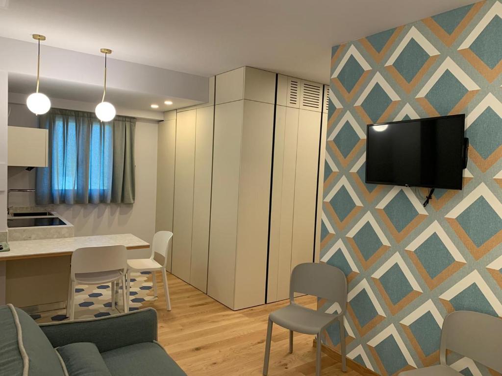 Kuchyň nebo kuchyňský kout v ubytování HOTEL - BAR DA NATALE