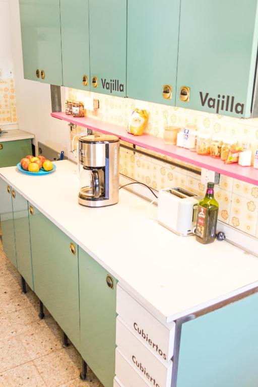 Kuchyň nebo kuchyňský kout v ubytování Hostel Hormiga Negra