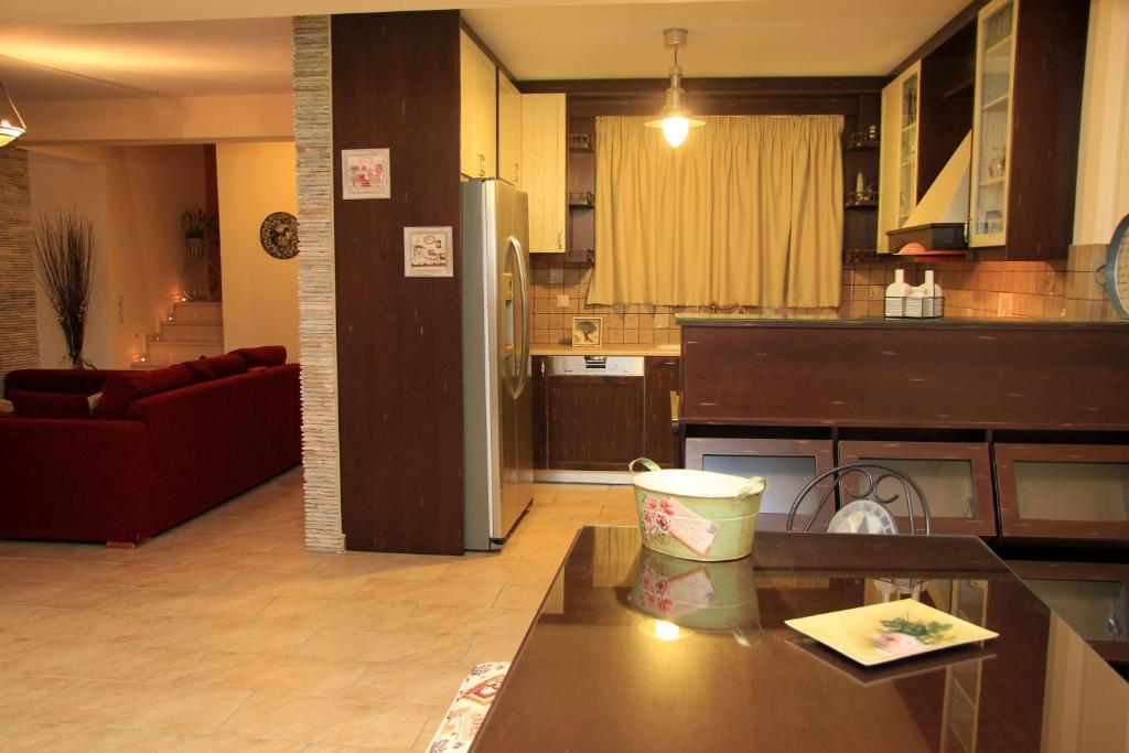 Η κουζίνα ή μικρή κουζίνα στο GreKa Ionian Suites