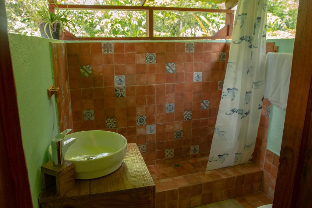 Koupelna v ubytování Aventura Rincon Ecolodge