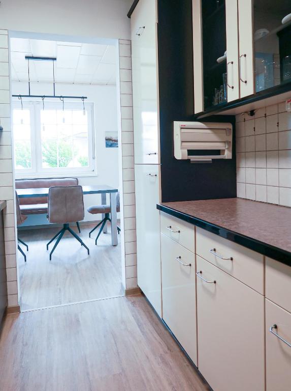 Kuchyň nebo kuchyňský kout v ubytování Pannonia Lake House