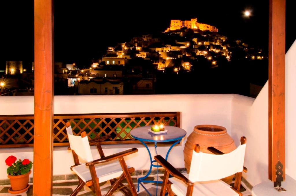 Balkón nebo terasa v ubytování Kallichoron Art Boutique Hotel