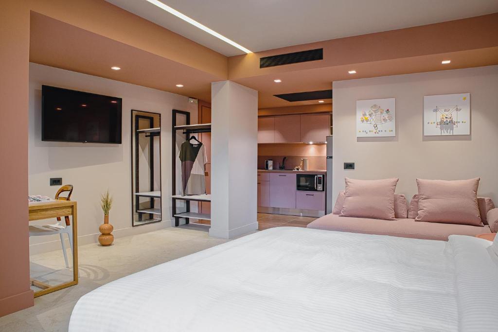 Pavo Art Hotelにあるベッド