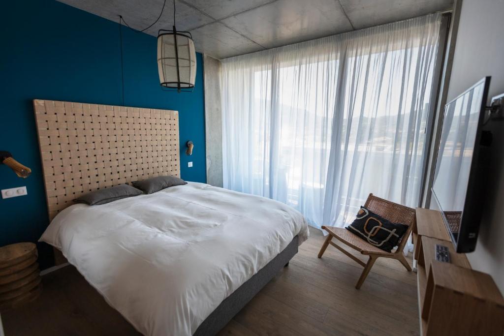 Postel nebo postele na pokoji v ubytování VILLA ALBA ROSULA
