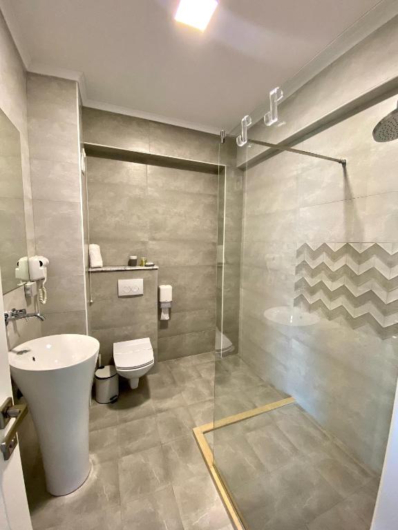 Koupelna v ubytování Hotel Simona Halep - Mamaia Nord