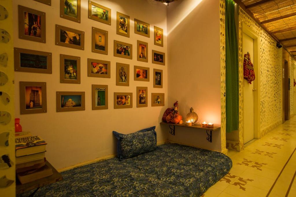 Postel nebo postele na pokoji v ubytování Moustache Hostel, Jaipur