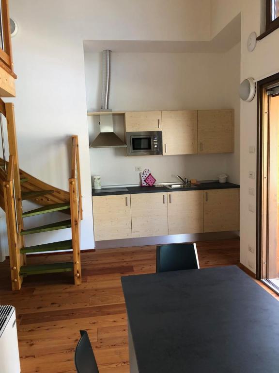 Kuchyň nebo kuchyňský kout v ubytování Resort Drena