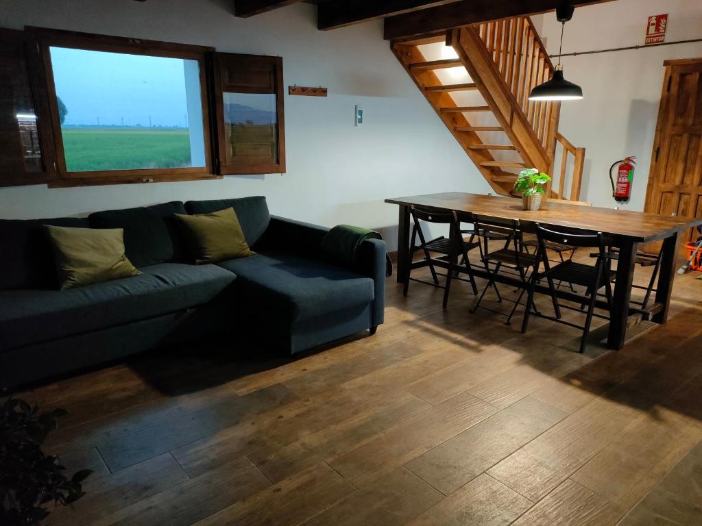 Posezení v ubytování Masia Sisqueta
