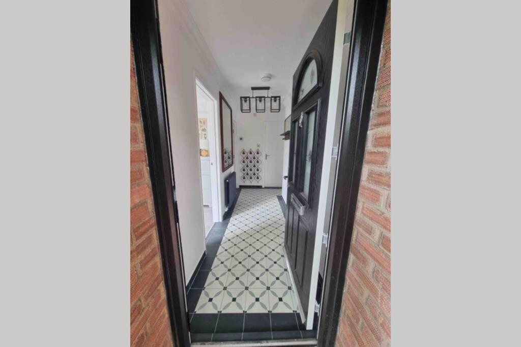 a view of a hallway with a tile floor at The Bungalow in Chesterton