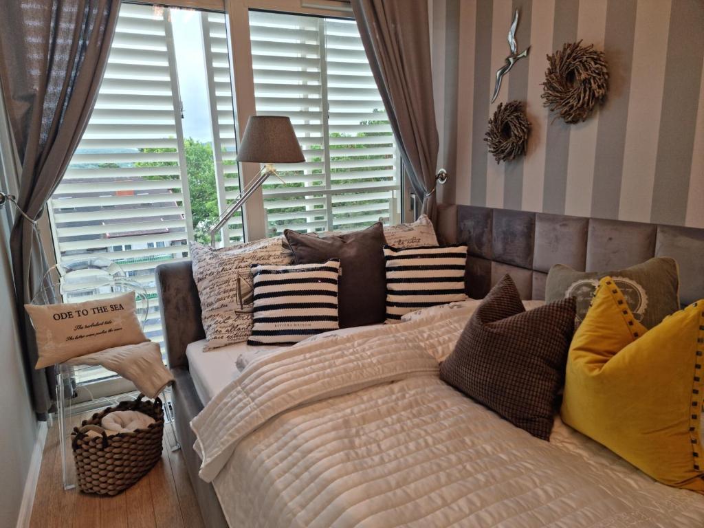 Posteľ alebo postele v izbe v ubytovaní Apartament Prestige & Sea Playa Baltis 63