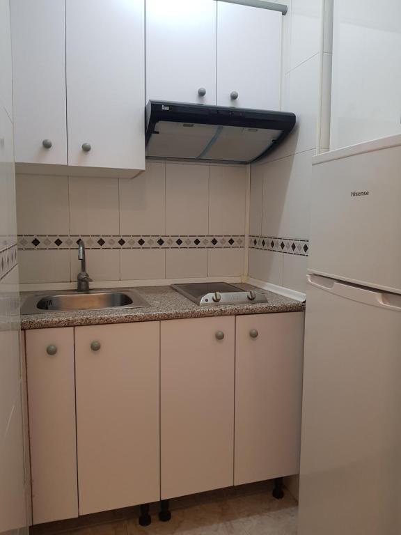 Kuchyň nebo kuchyňský kout v ubytování Las Damas estudio-Fincas Benidorm
