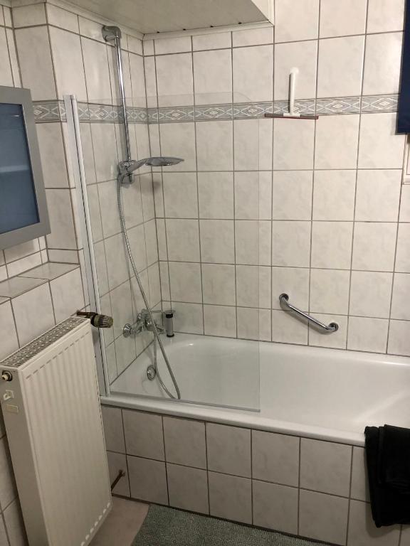 Koupelna v ubytování Ferienwohnung Palmenalm