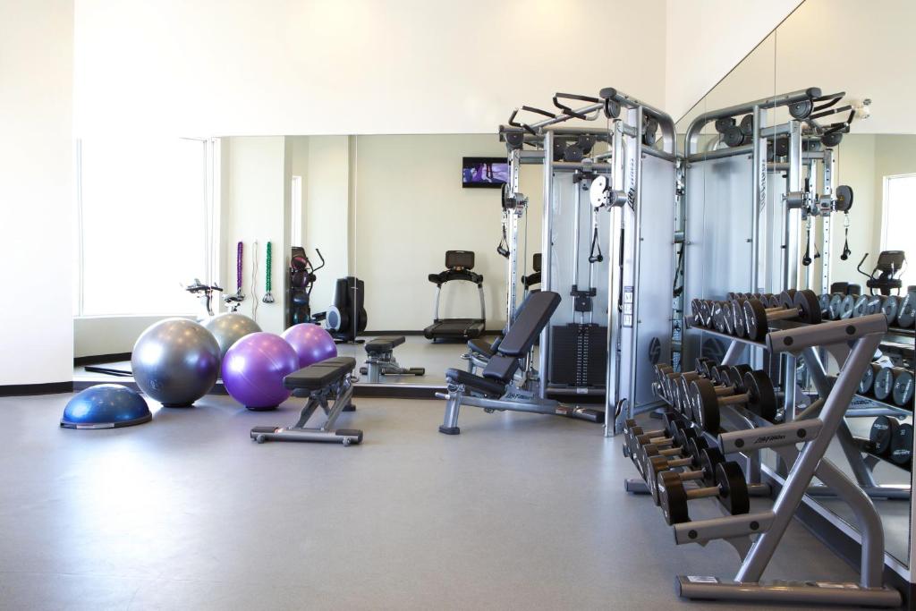 Fitness centrum a/nebo fitness zařízení v ubytování Grey Eagle Resort