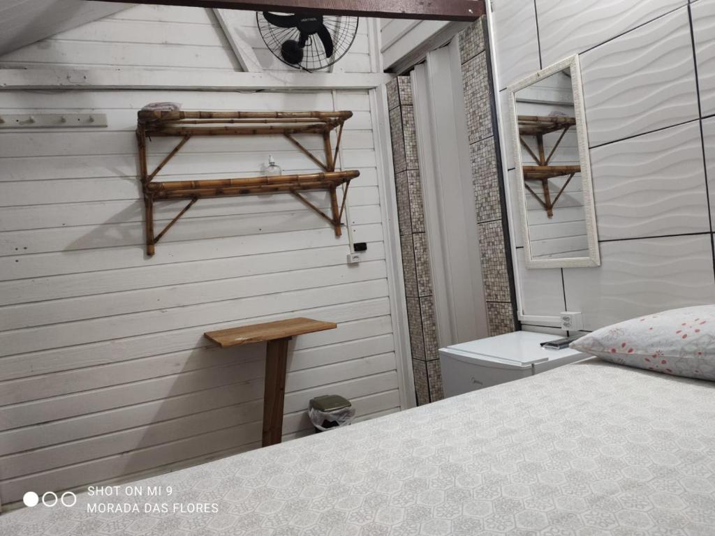 Postel nebo postele na pokoji v ubytování Pousada Morada das Flores