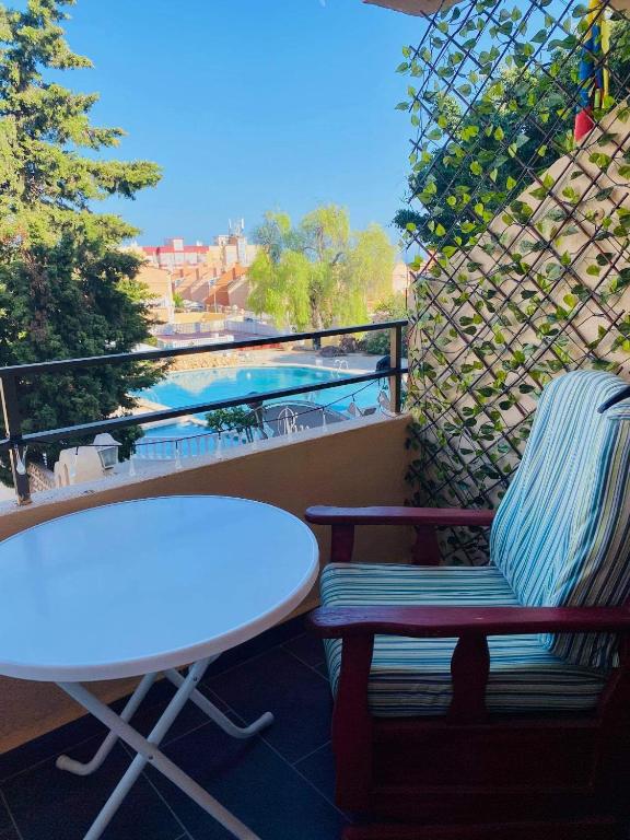 A balcony or terrace at Perfect for exploring local areas and more