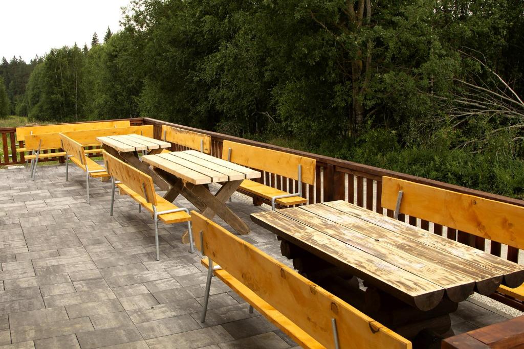 Balkón nebo terasa v ubytování Dvůr Lískový vrch