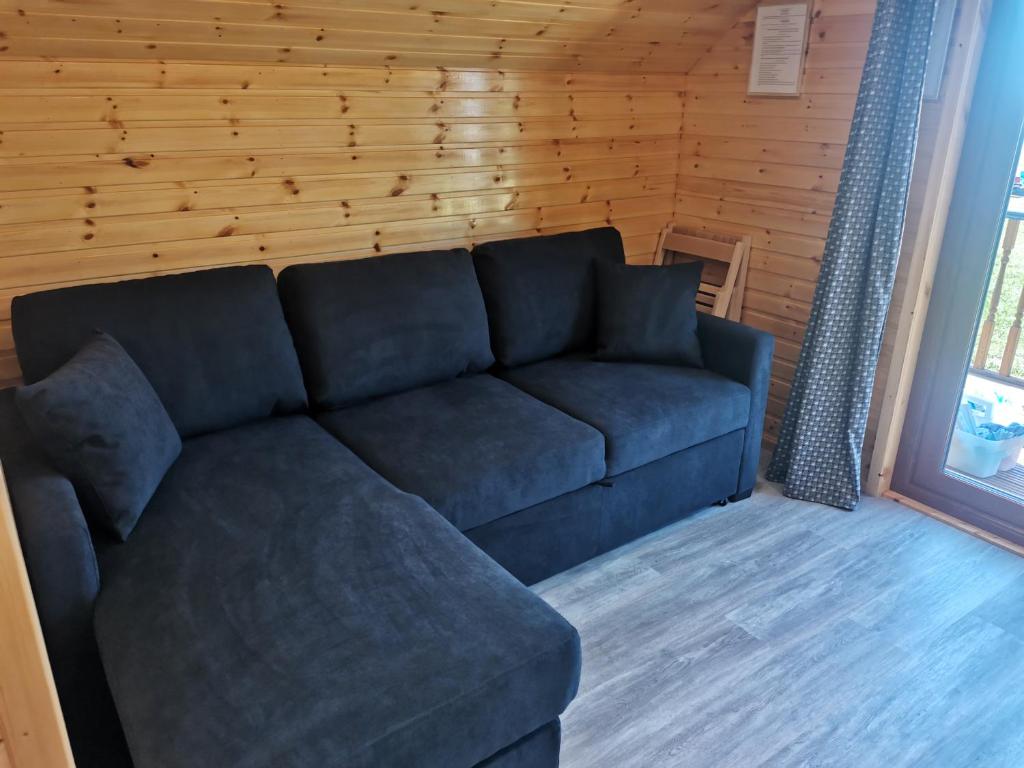 Posezení v ubytování Greencraig Pods