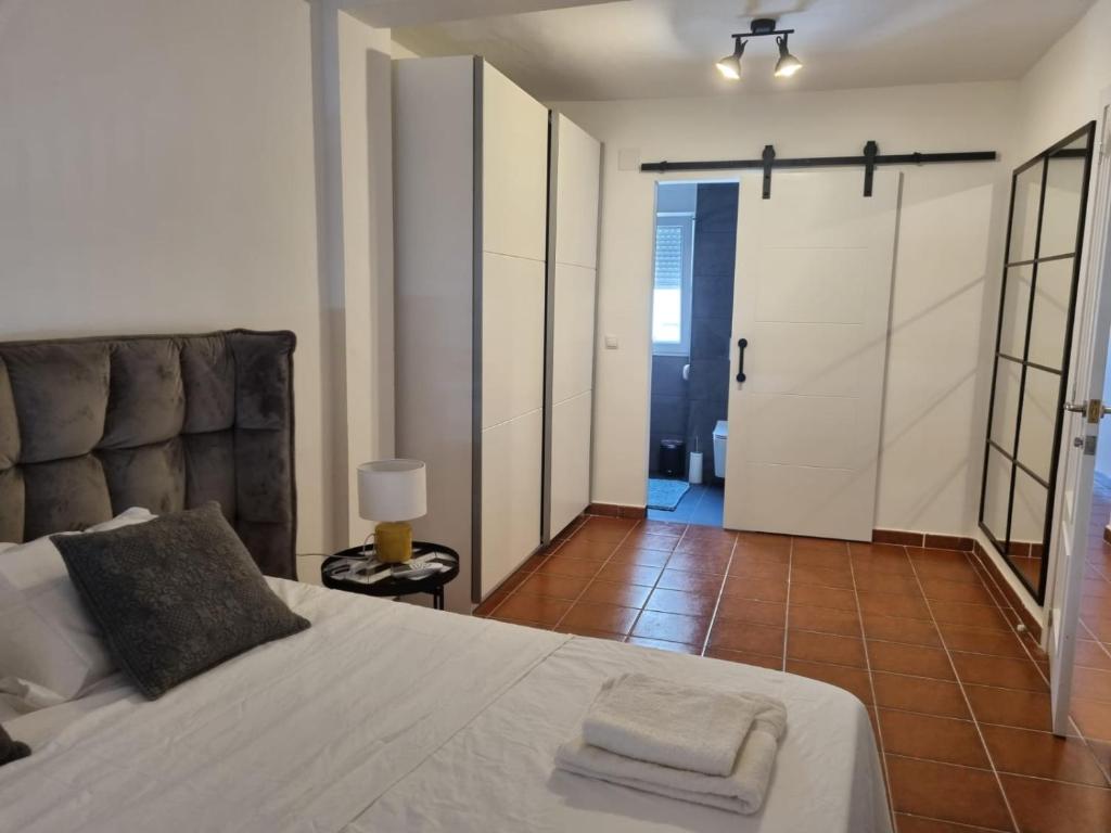 Postel nebo postele na pokoji v ubytování Altea city center