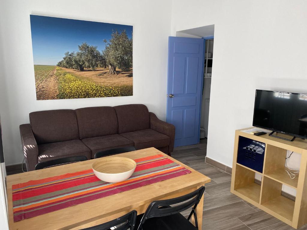 TV a/nebo společenská místnost v ubytování Apartamento Imperial Sevilla city center