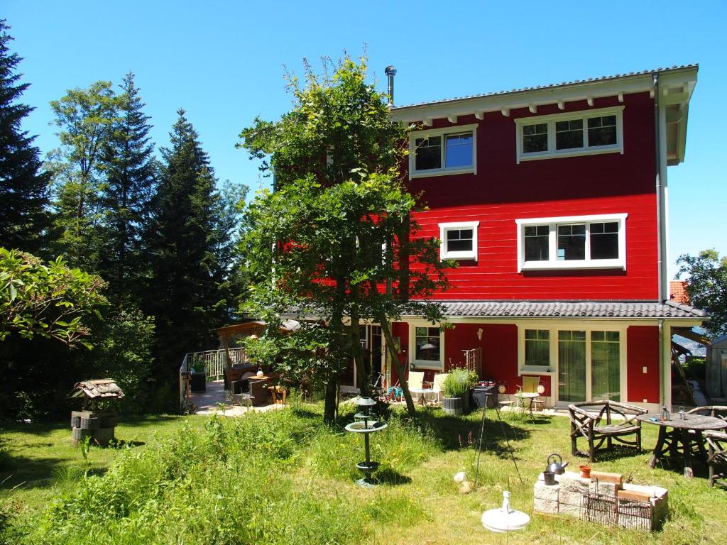 Zahrada ubytování Schwedenhaus Eichenberg