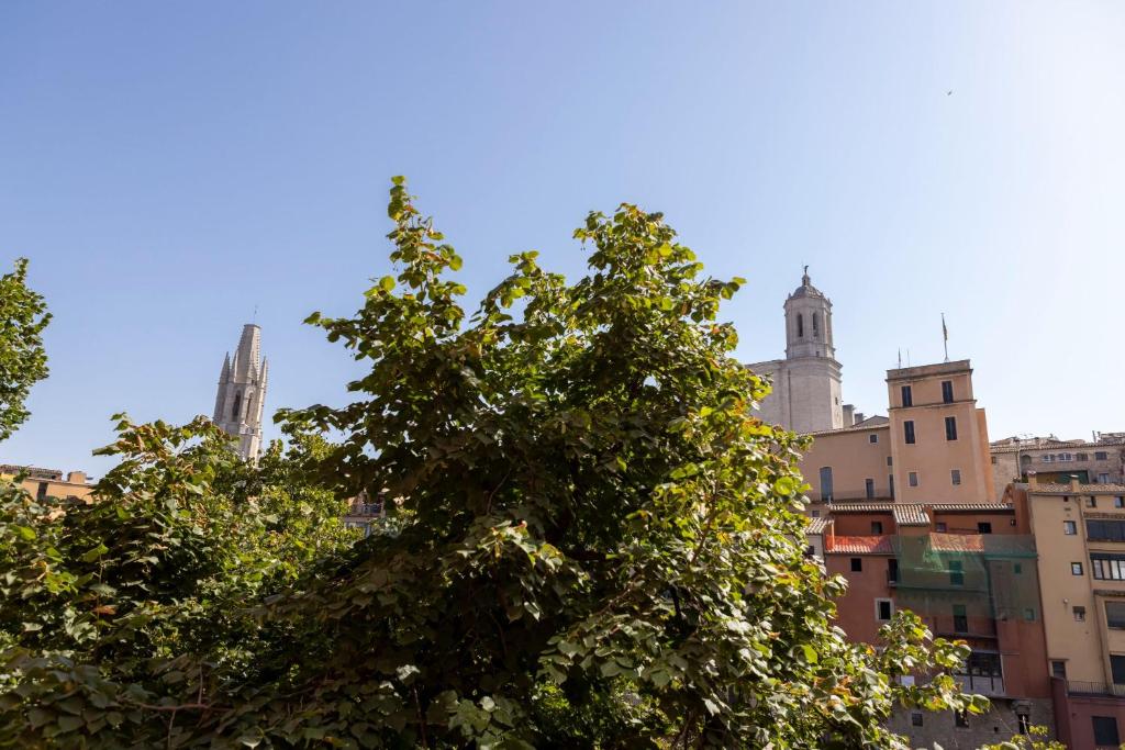 Nespecifikovaný výhled na destinaci Girona nebo výhled na město při pohledu z apartmánu