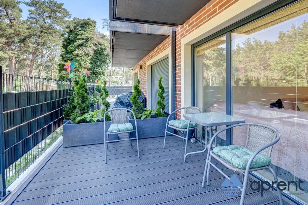 Balkón alebo terasa v ubytovaní Apartament SOLE - Aprent