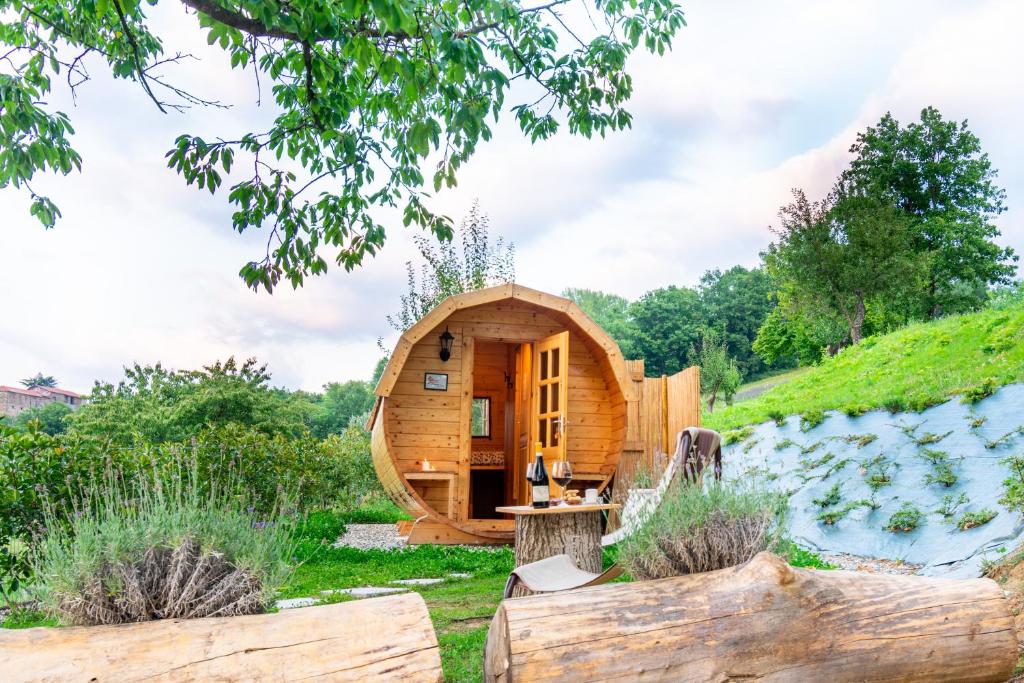 Zahrada ubytování B&B Cascina Sant'Elena