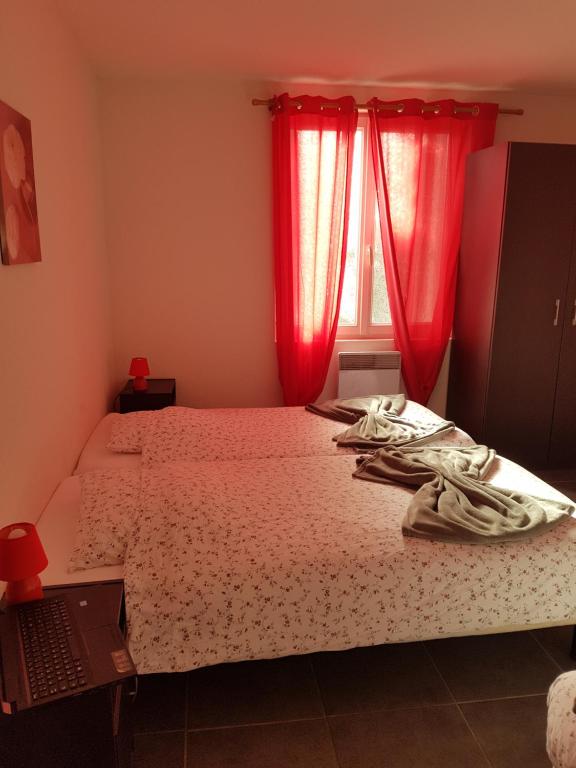 Postel nebo postele na pokoji v ubytování Maison Saint Matteo