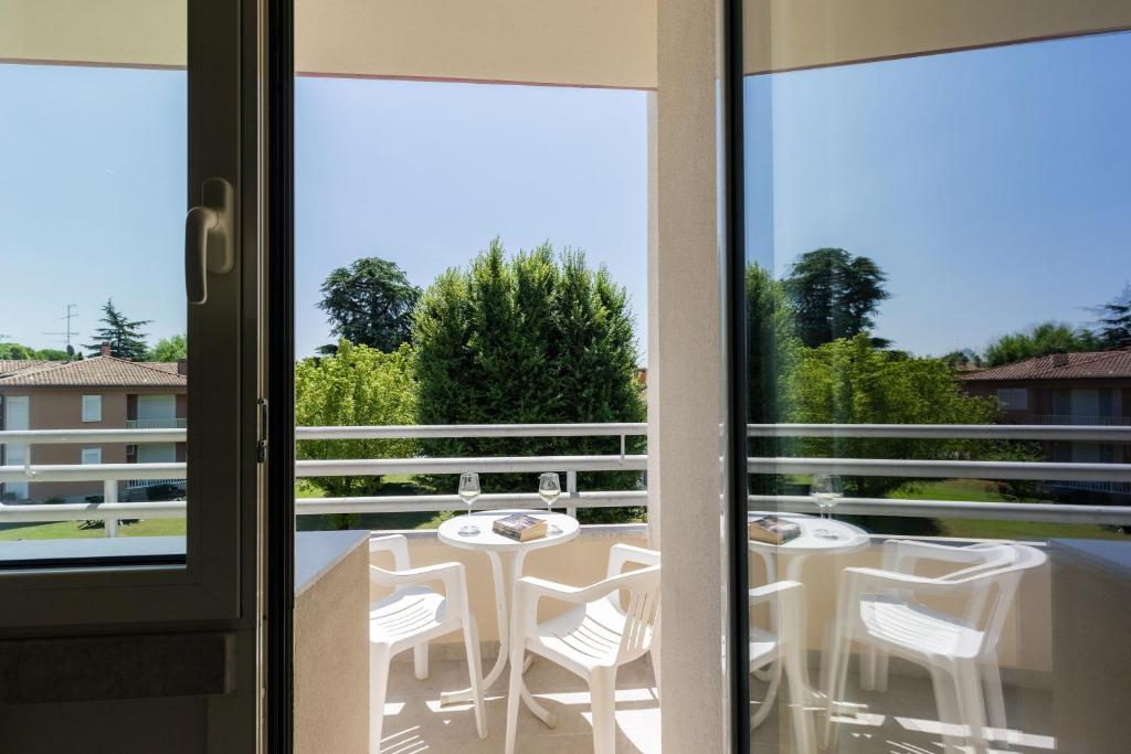 Balkón nebo terasa v ubytování Hotel Du Parc