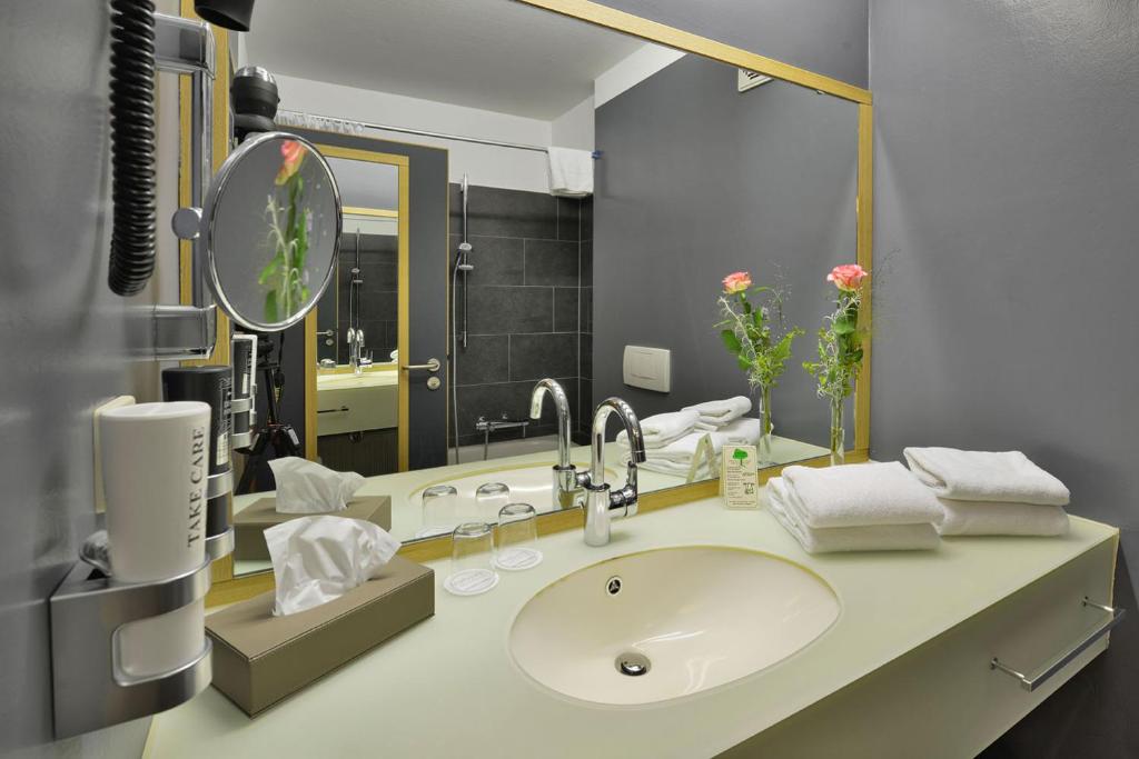 Koupelna v ubytování Landhotel Schnuck